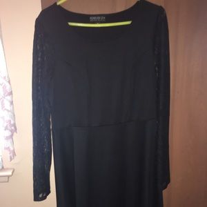 Black Long Sleeve Forever 21 Plus Dress